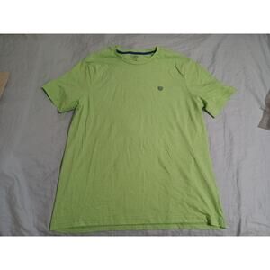 Chaps T-Shirt Men's XL Short Sleeve Logo Green Soft Tee